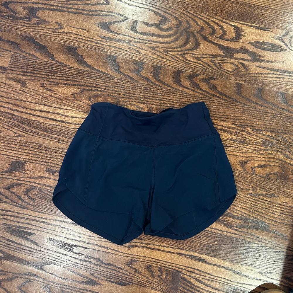 Blue Lulu shorts speed up